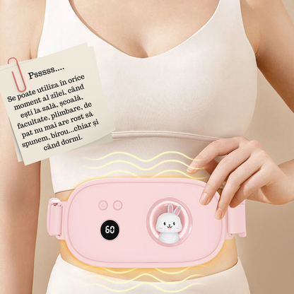 TummyHug v2 - Aparat impotriva durerilor menstruale cu vibromasaj si incalzire