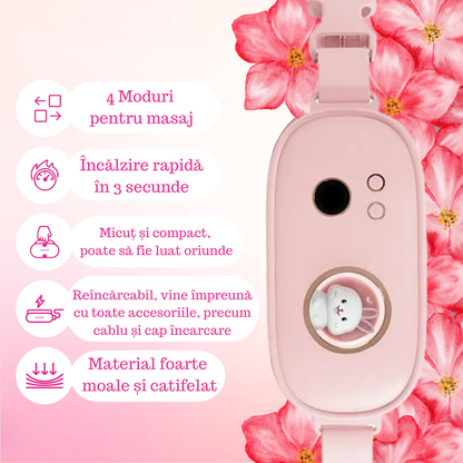 TummyHug v2 - Aparat impotriva durerilor menstruale cu vibromasaj si incalzire